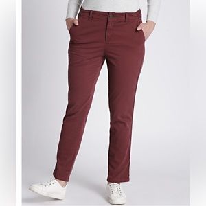 Gap Maroon Girlfriend Khakis